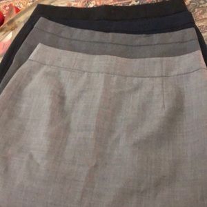 4 jcrew lightweight wool pencil skirt